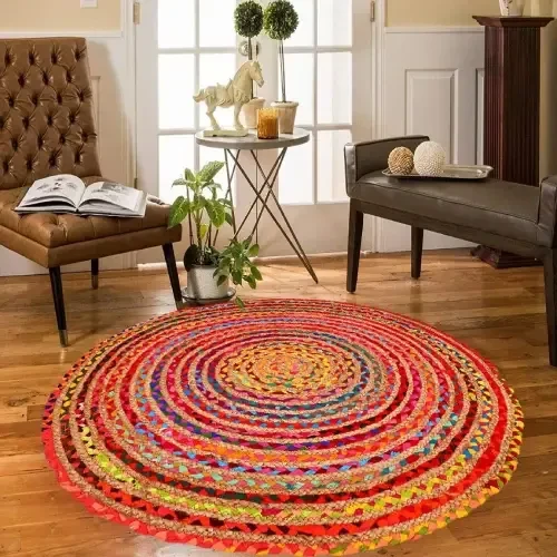 Mixed fiber rugs